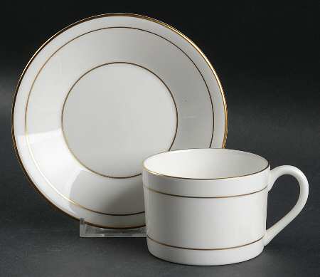 Royalty Flat Cup & Saucer Set