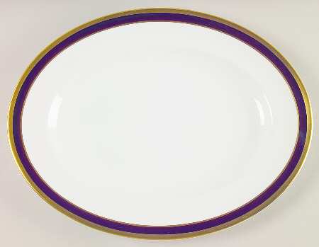 Rutland Cobalt Blue 14" Oval Serving Platter by Coalport