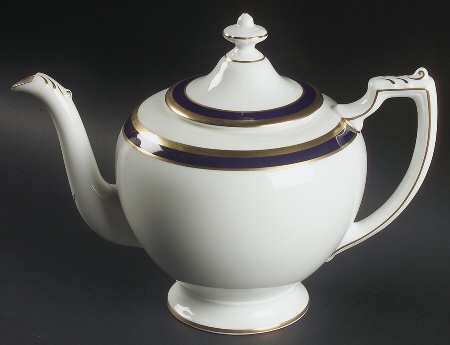 Rutland Cobalt Blue Teapot & Lid by Coalport