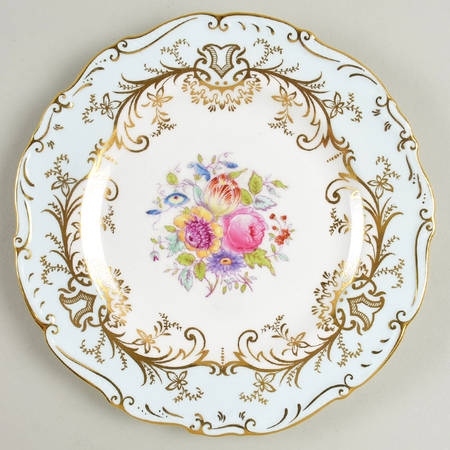 Sandringham Light Blue (Gold Trim) Salad Plate