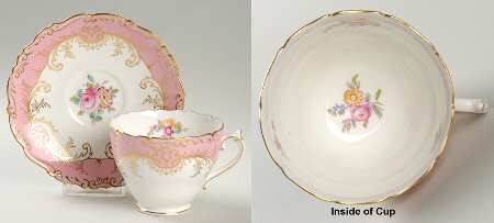 Sandringham Pink Footed Cup & Saucer Set