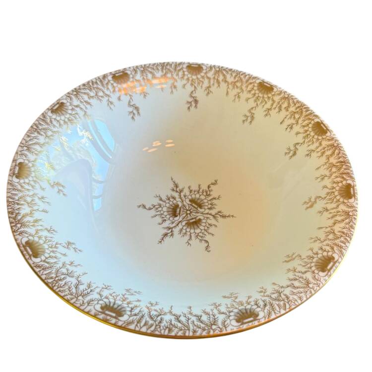 Sargasso (Gold Center Design) 9" Round Vegetable Bowl