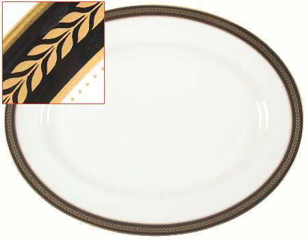 Sable Wheat 15" Oval Serving Platter