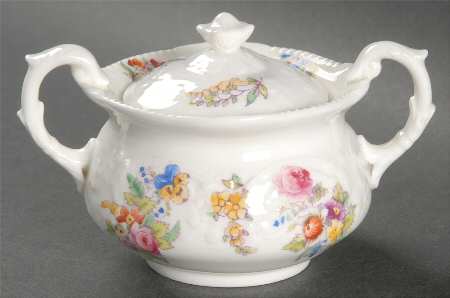 Sevres Group (Embossed, No Trim) Mini Sugar Bowl & Lid