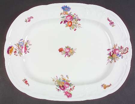 Sevres Group (Embossed, No Trim) 14" Oval Serving Platter