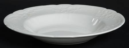 Sevres White Large Rim Soup Bowl