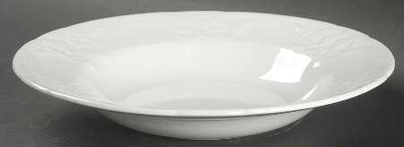 Sevres White Rim Soup Bowl