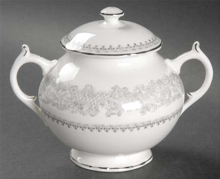 Silver Wedding Sugar Bowl & Lid