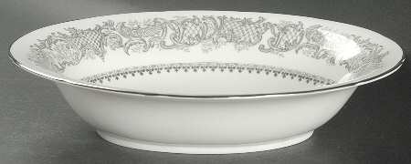 Silver Wedding 9" Oval Vegetable Bowl