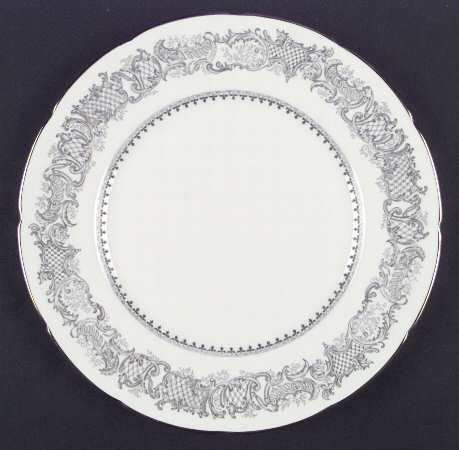 Silver Wedding Dinner Plate
