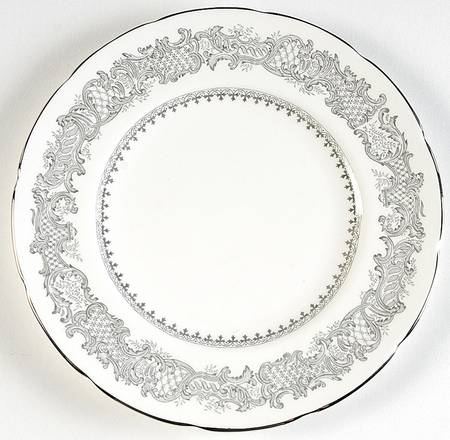 Silver Wedding Salad Plate