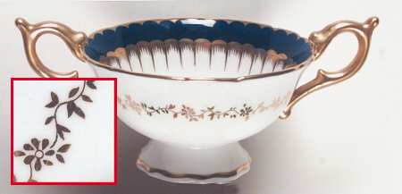 Spearpoint Cobalt Footed Bouillon Cup
