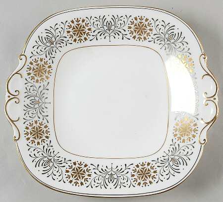 Spanish Lace Square Handled Cake Plate