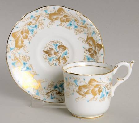 Strange Orchid (White Background) Flat Demitasse Cup & Saucer Set