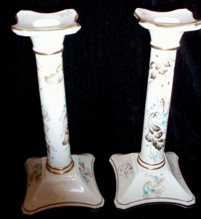 Strange Orchid (White Background) 8" Tall Candlestick