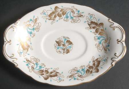 Strange Orchid (White Background) Underplate for Gravy Boat