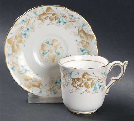Strange Orchid (White Background) Flat Demitasse Cup & Saucer Set