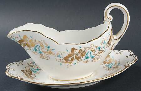 Strange Orchid (White Background) Gravy Boat & Underplate