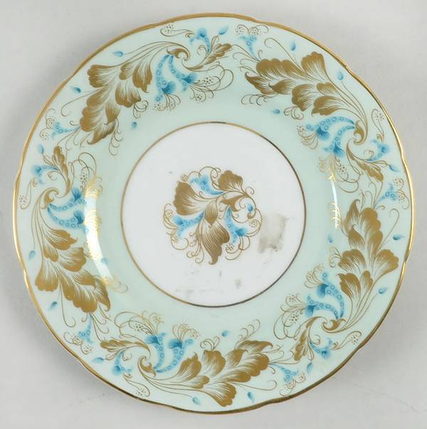 Strange Orchid (Green & White Background) Bread & Butter Plate by Coalport