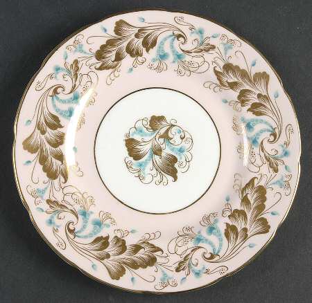 Strange Orchid (Pink & White Background) Bread & Butter Plate by Coalport