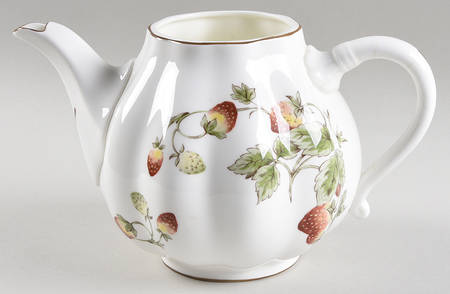 Strawberry (Scalloped) Teapot No Lid