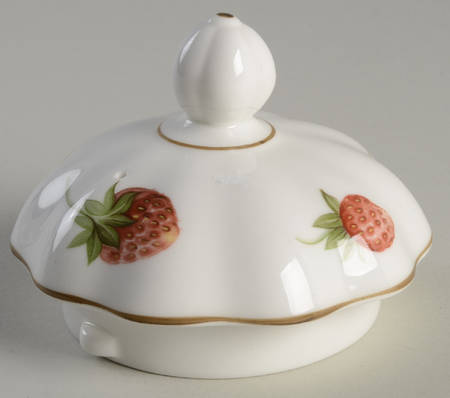 Strawberry (Scalloped) Lid for Teapot