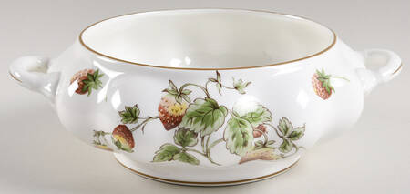 Strawberry (Scalloped) Round Vegetable No Lid
