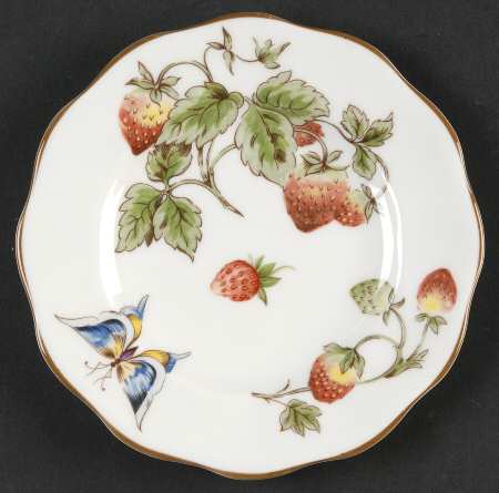 Strawberry (Scalloped) Bread & Butter Plate