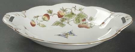 Strawberry (Scalloped) Open Candy Dish
