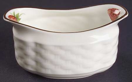 Strawberry (Scalloped) Mini Open Sugar Bowl