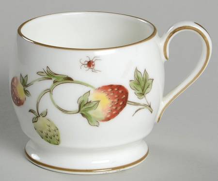 Strawberry (Scalloped) 2 Pc Pot de Creme No Lid