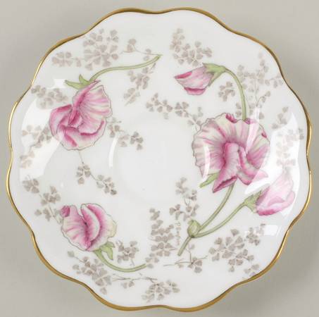 Sweet Pea Saucer for Flat Cup by Coalport
