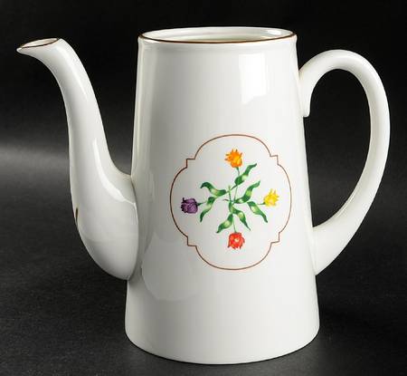 Tulip Medallion Coffee Pot No Lid by Coalport