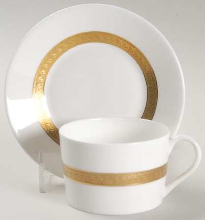 Val D'Or Flat Cup & Saucer Set by Coalport