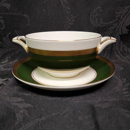 Ventura Flat Cream Soup Bowl & Saucer Set by Coalport