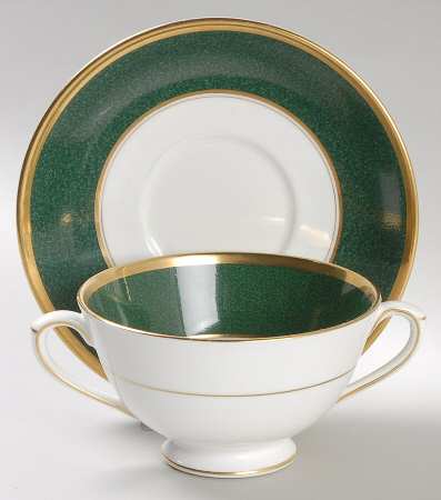 Ventura Footed Cream Soup Bowl & Saucer Set by Coalport