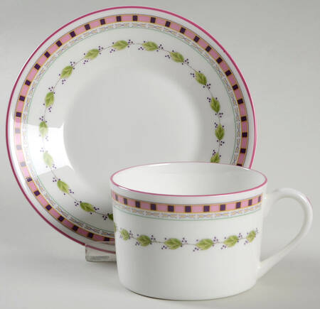 Verona Flat Cup & Saucer Set