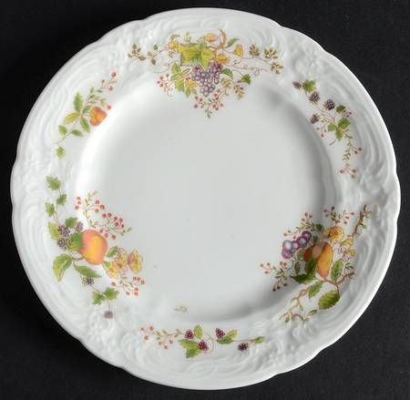 Wenlock Fruit Bread & Butter Plate by Coalport