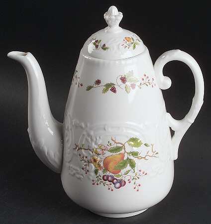 Wenlock Fruit Coffee Pot & Lid by Coalport
