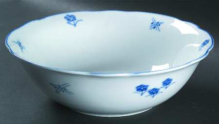 Bouquet Bleu 10" Round Vegetable Bowl