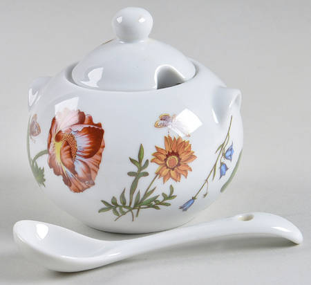 Caroline Sugar Bowl & Lid W/Spoon