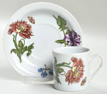 Caroline Flat Demitasse Cup & Saucer Set