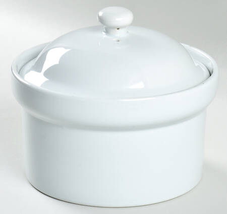 Classic White (Smooth) 1 Qt Round Covered Casserole