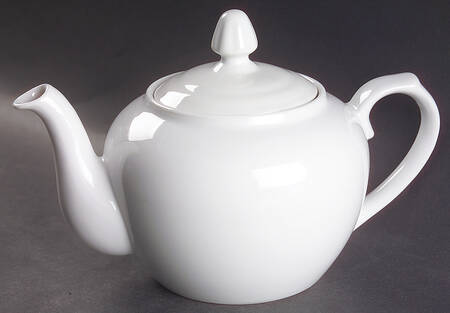 Classic White (Smooth) Teapot & Lid w/Infuser