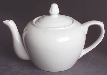 Classic White (Smooth) Teapot & Lid