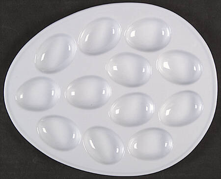 Classic White (Smooth) Deviled Egg Plate