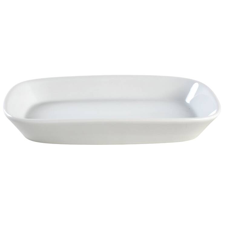 Classic White (Smooth) 9" Rectangular Serving Platter by BIA Cordon Bleu
