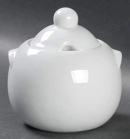 Classic White (Smooth) Mini Sugar Bowl & Lid