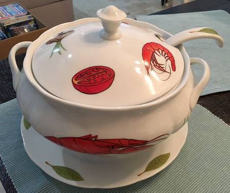 El Mar Tureen & Lid w/Ladle & Underplate