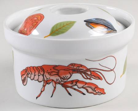 El Mar 1 Qt Round Covered Casserole